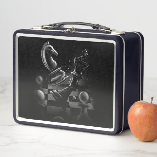 Lunch Box Monochrom d'échecs dramatique