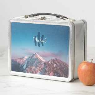Lunch Box Monogramme de ciel magique montagne Storžič Slovén