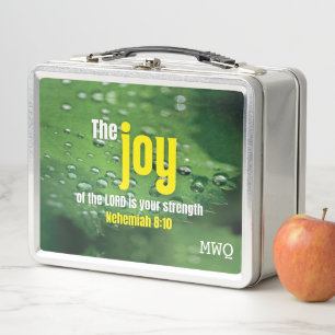 Lunch Box Monogramme JOIE DU SEIGNEUR Inspirant Chrétien