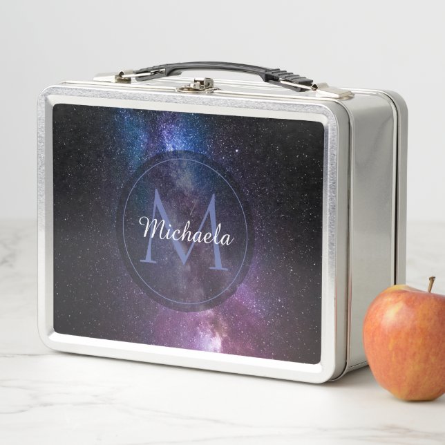 Lunch Box Monogramme personnalisable à voie lactée (En situation)