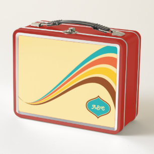 Lunch Box Monogramme rétro des années 1970