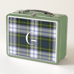 Lunch Box Monogrammed Gordon habiller Plaid Boîte à lunch en