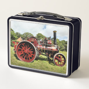 Lunch Box MOTEUR DE TRACTION À VAPEUR vintage