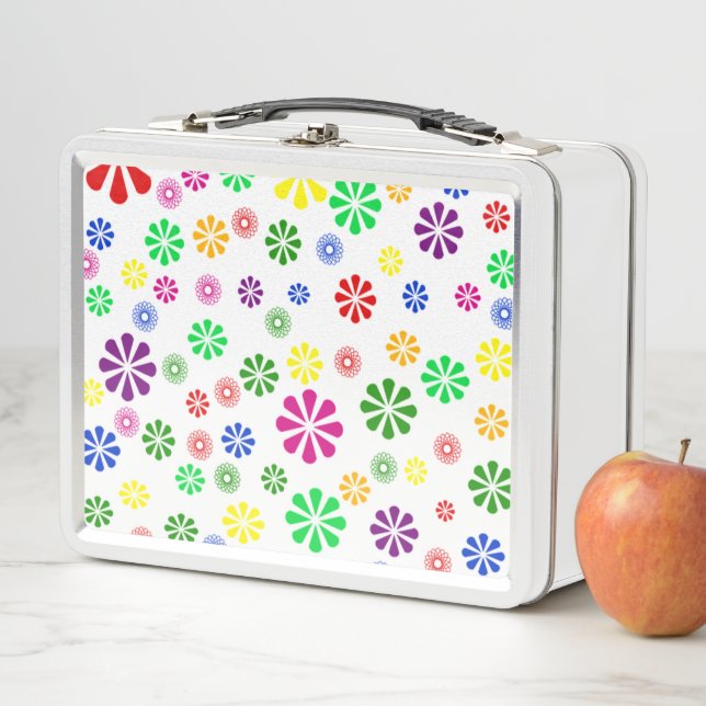 Lunch Box Motif à fleurs élégant (En situation)