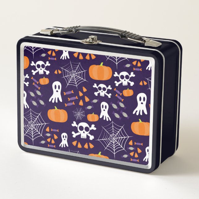 Lunch Box Motif amusant d'Halloween (Devant)
