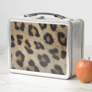 Lunch Box Motif animal à motif de fourrure de léopard tendan