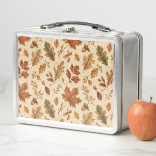 Lunch Box Motif aquarelle de feuilles d'automne