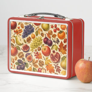 Lunch Box Motif aquarelle de récolte d'automne
