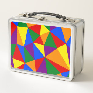 Lunch Box Motif arc-en-ciel de Polygone