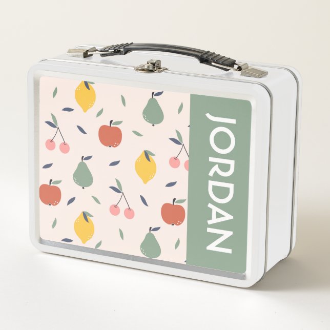 Lunch Box Motif aux fruits mignons (Devant)