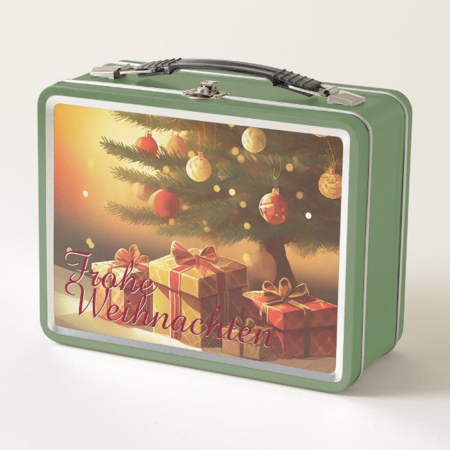 Lunch Box Motif, avec des cadeaux sous le sapin de Noël 3701 (Devant)