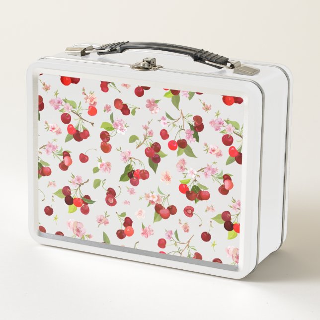 Lunch Box Motif cerise 1 (Devant)