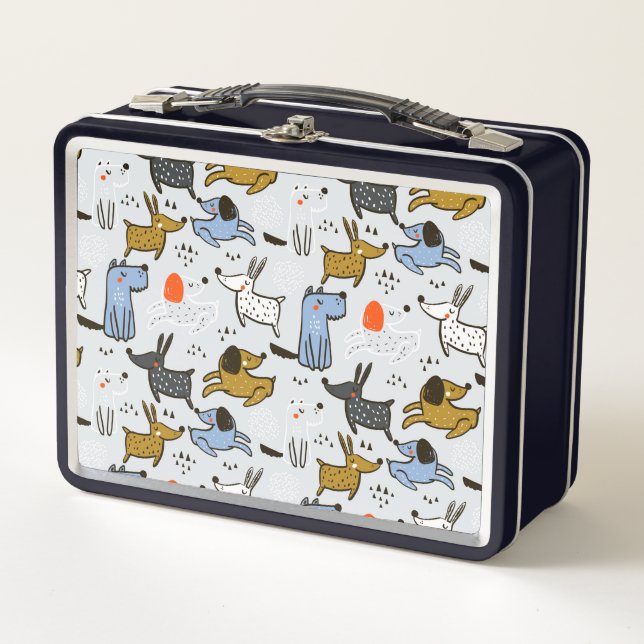 Lunch Box Motif chien mignon Doodle (Devant)