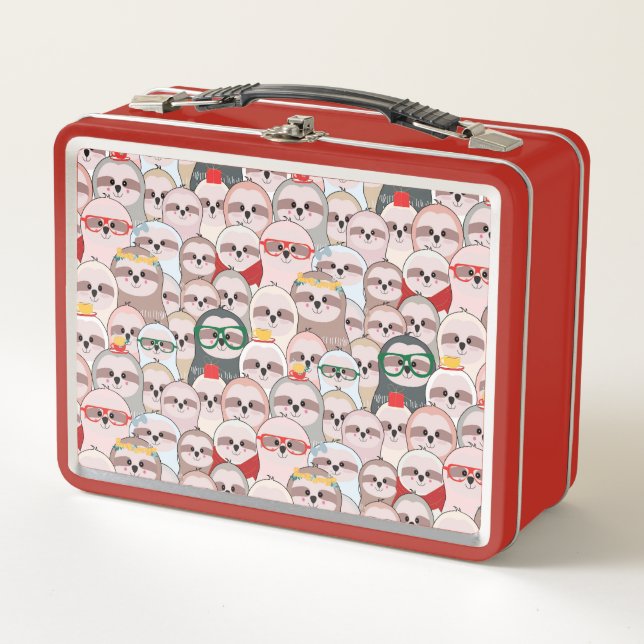 Lunch Box Motif comique de paresse (Devant)