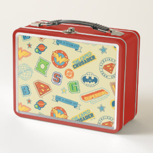 Lunch Box Motif de badge de super-héros de la Ligue de justi