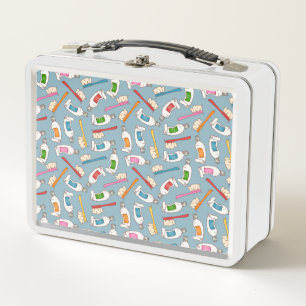 Lunch Box Motif de brosse à dents et de pâte dentifrice