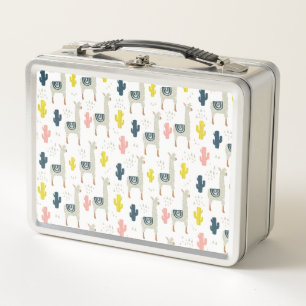 Lunch Box Motif de cactus et de lamas
