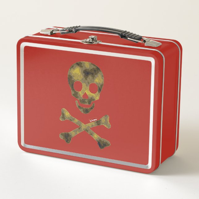 Lunch Box Motif de camouflage crâne (Devant)