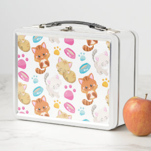 Lunch Box Motif De Chats, Chats Mignons, Kitty, Chatons, Paw