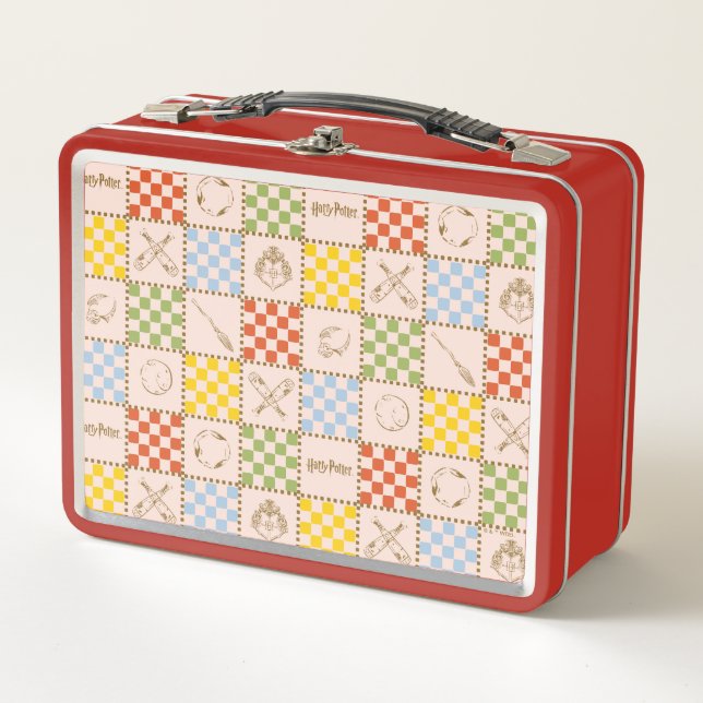 LUNCH BOX MOTIF DE CONTRÔLE D'ÉQUIPE QUIDDITCH™ HOGWARTS™ (Devant)