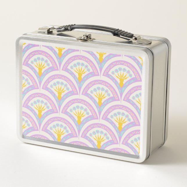 Lunch Box Motif de coquille de couleur pastel (Devant)