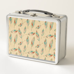 Lunch Box Motif de corail de plume d'étape de Geo de