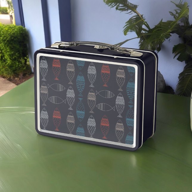 Lunch Box Motif de dessin de poisson (Lunchbox )