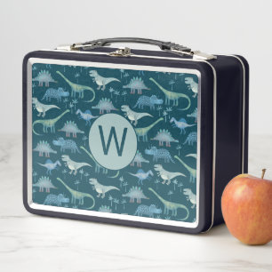 Lunch Box Motif de dinosaure initial Monogramme