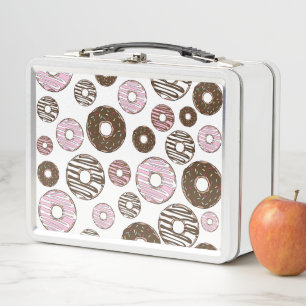 Lunch Box Motif De Donuts, Donuts Roses, Donuts Brown