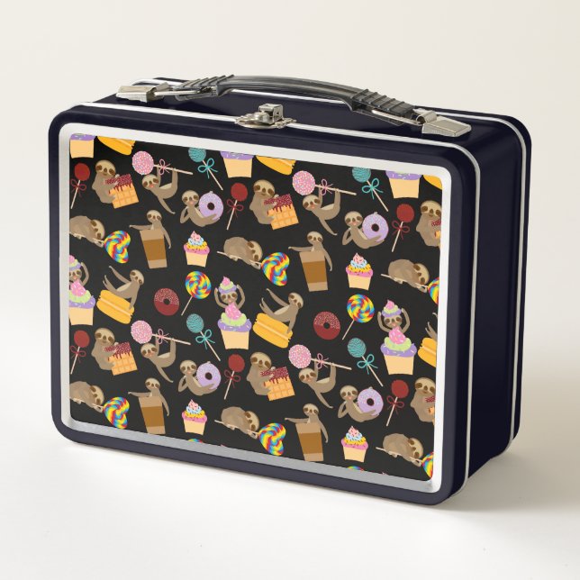 Lunch Box Motif de festins de bonbon à paresse (Devant)