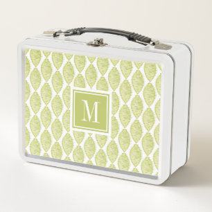 Lunch Box Motif de fleurs du monogramme   Hygge