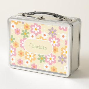 Lunch Box Motif de marguerite mignonne féminine