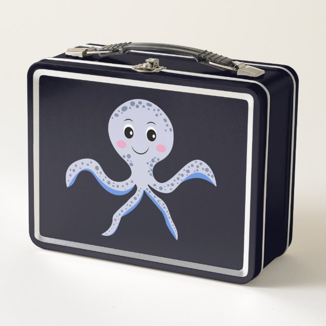 Lunch Box Motif de Pieuvre Mignonne (Devant)