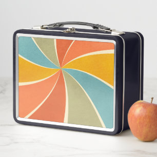 Lunch Box Motif de tourbillons de style de peinture mixte ré