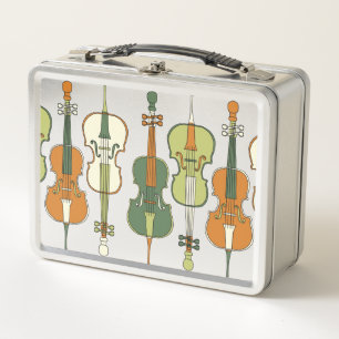 Lunch Box Motif de violoncelle coloré