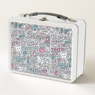 Lunch Box Motif dentaire de bande dessinée