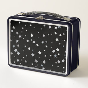 Lunch Box Motif des étoiles d'argent mignonnes Toute coule