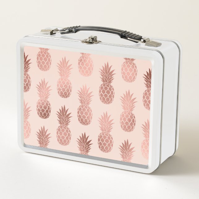 Lunch Box Motif d'été pour ananas Rose tropical (Devant)