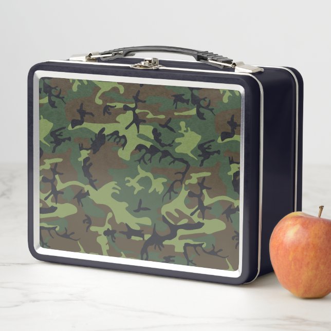 Lunch Box Motif du Camouflage Vert, Motif militaire, Armée (En situation)