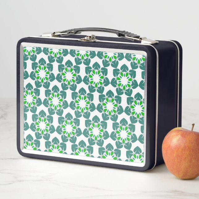 Lunch Box Motif Feuille, Motif De Feuilles, Feuilles Verts (En situation)