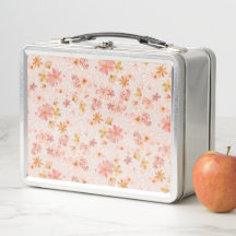 Motif floral aquarelle rose poudré