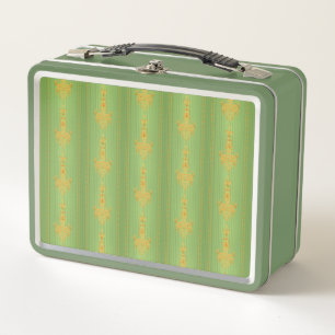 Lunch Box Motif floral baroque avec bordure