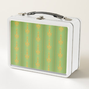 Lunch Box Motif floral baroque avec bordure