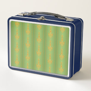 Lunch Box Motif floral baroque avec bordure