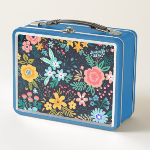 Lunch Box Motif floral coloré mignon