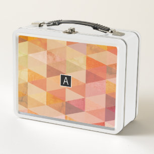 Lunch Box Motif géométrique Triangle souple Monogramme