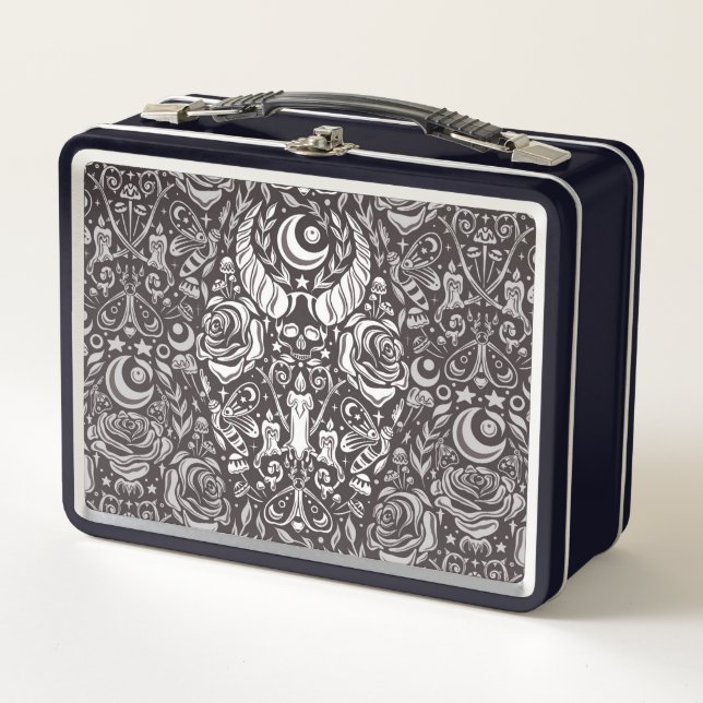 Lunch Box Motif gothique monochrome (Devant)