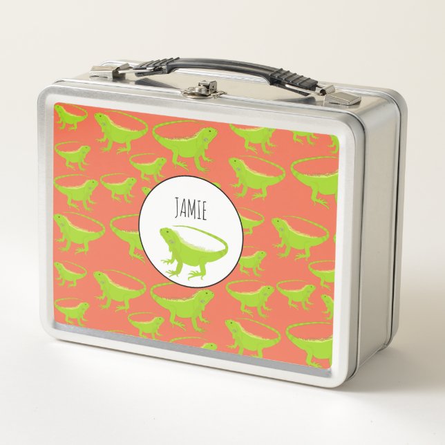Lunch Box Motif Iguana Lizard personnalisé (Devant)