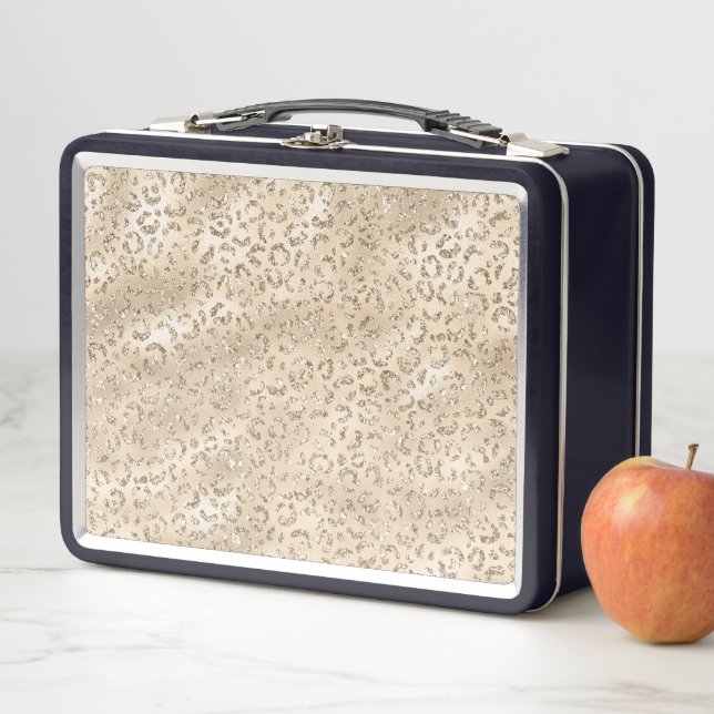 Lunch Box Motif imprimé de peau de léopard guépard Animal (En situation)