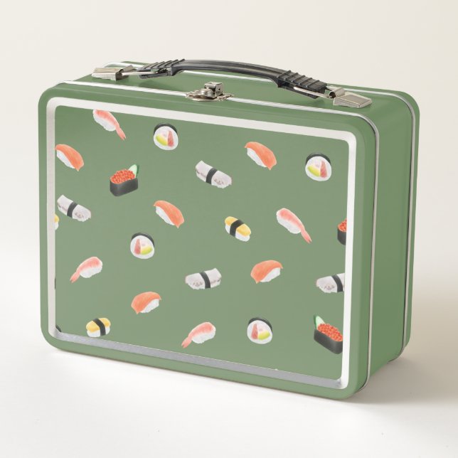 Lunch Box Motif japonais de sushi (Devant)
